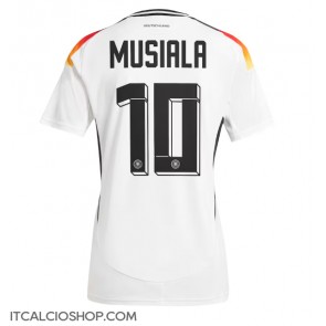 Germania Jamal Musiala #10 Prima Maglia Europei 2024 Manica Corta